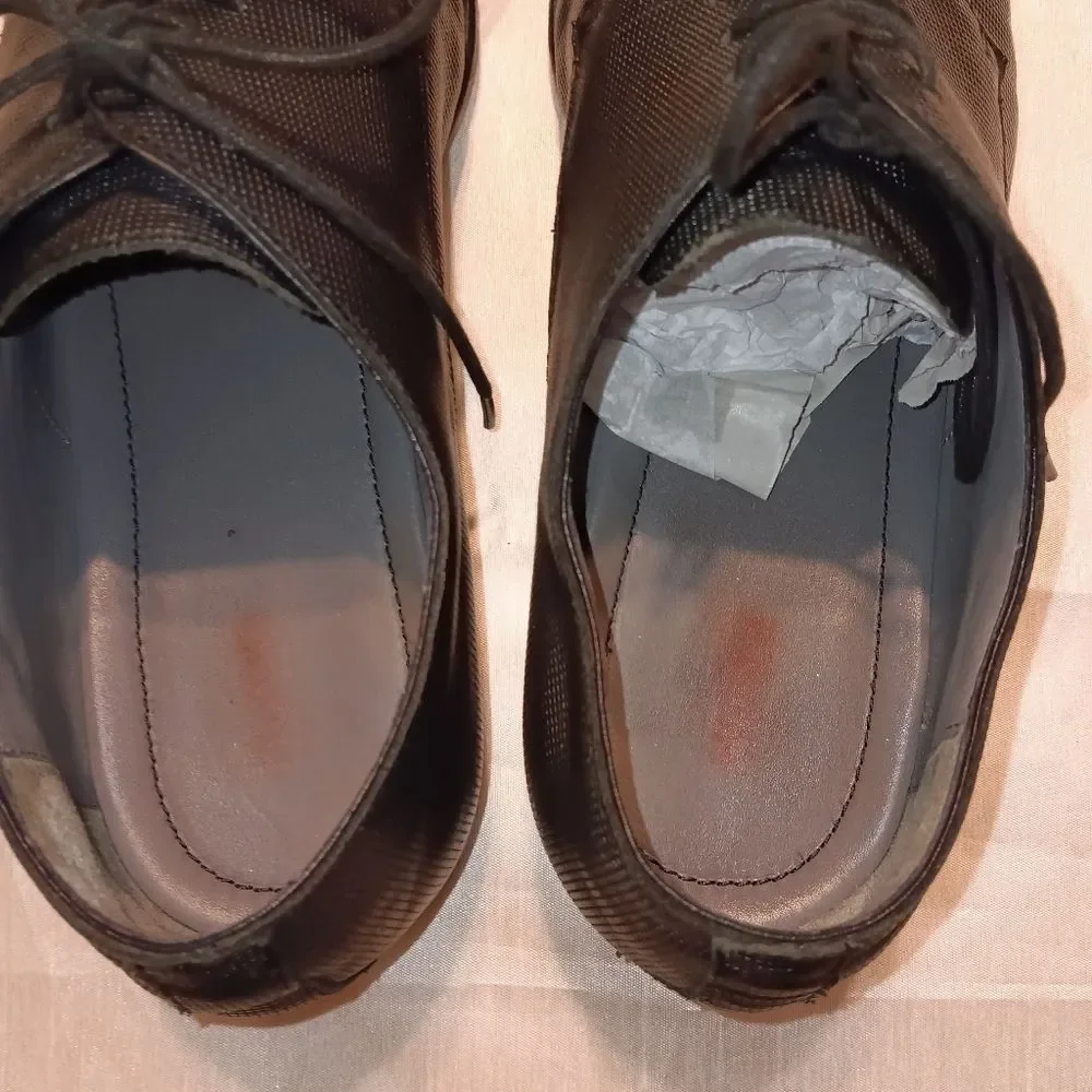 Hugo Boss Textured Leather Oxford Men's Size 10